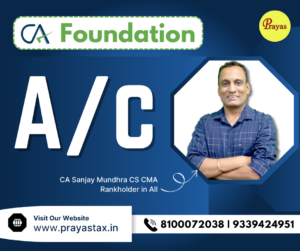 CA Foudation Account.. For Sep 25 | Jan 26