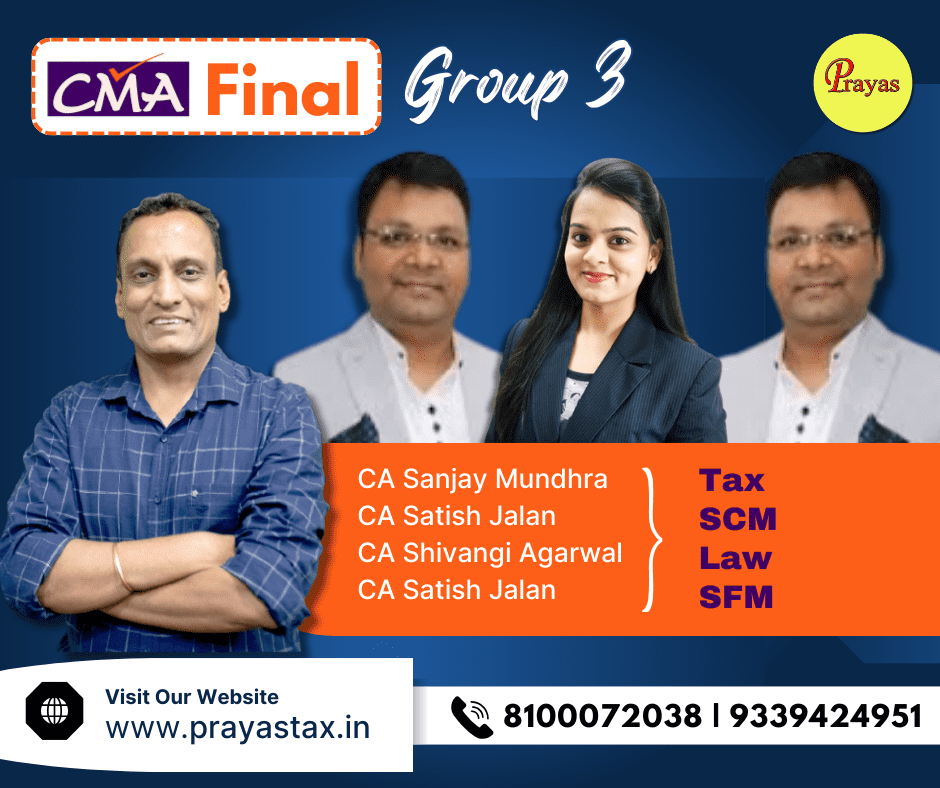 CMA Final DT Law & International Taxation+Strategic Cost Management+Law+Strategic Financial Management (New Syllabus) For Dec 26
