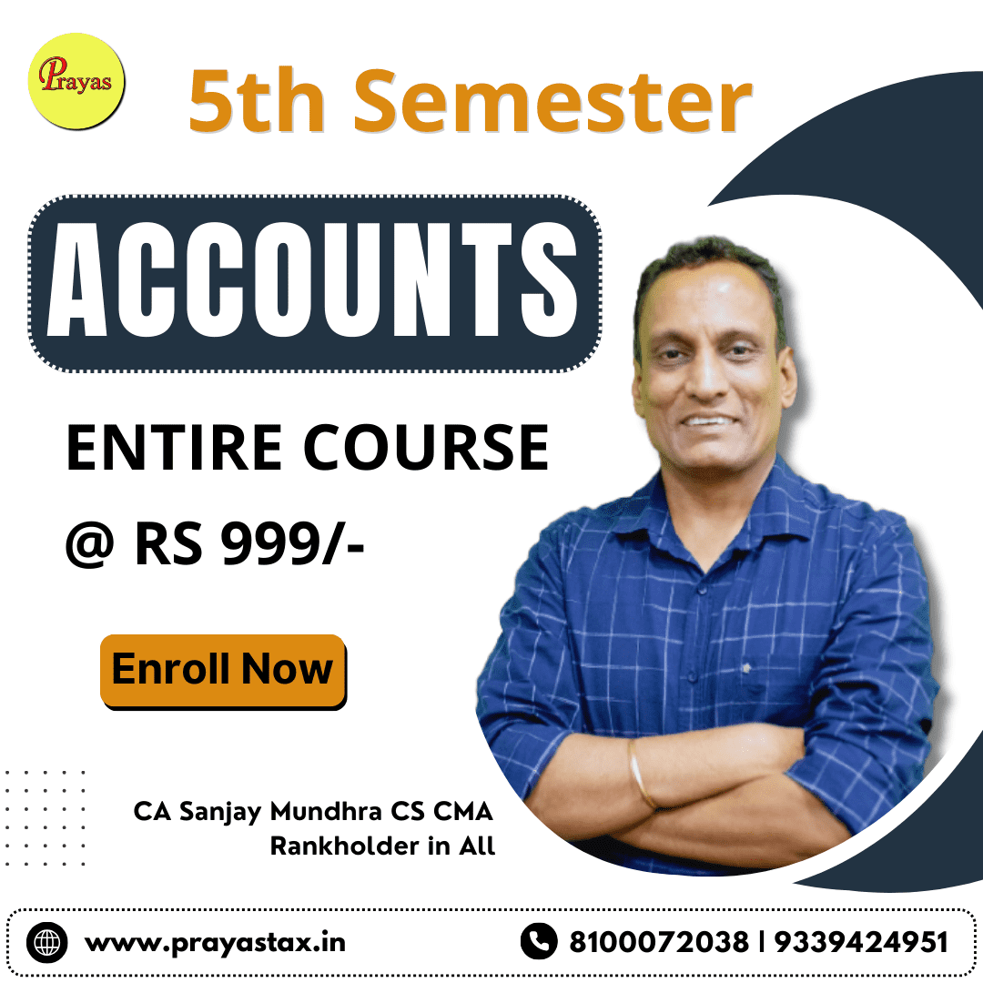 B.Com 5th Semester Accounts Entire Course